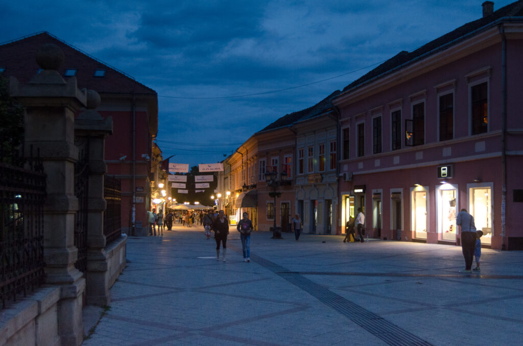 Dunavska ulica nocu Dunavska ulica nocu