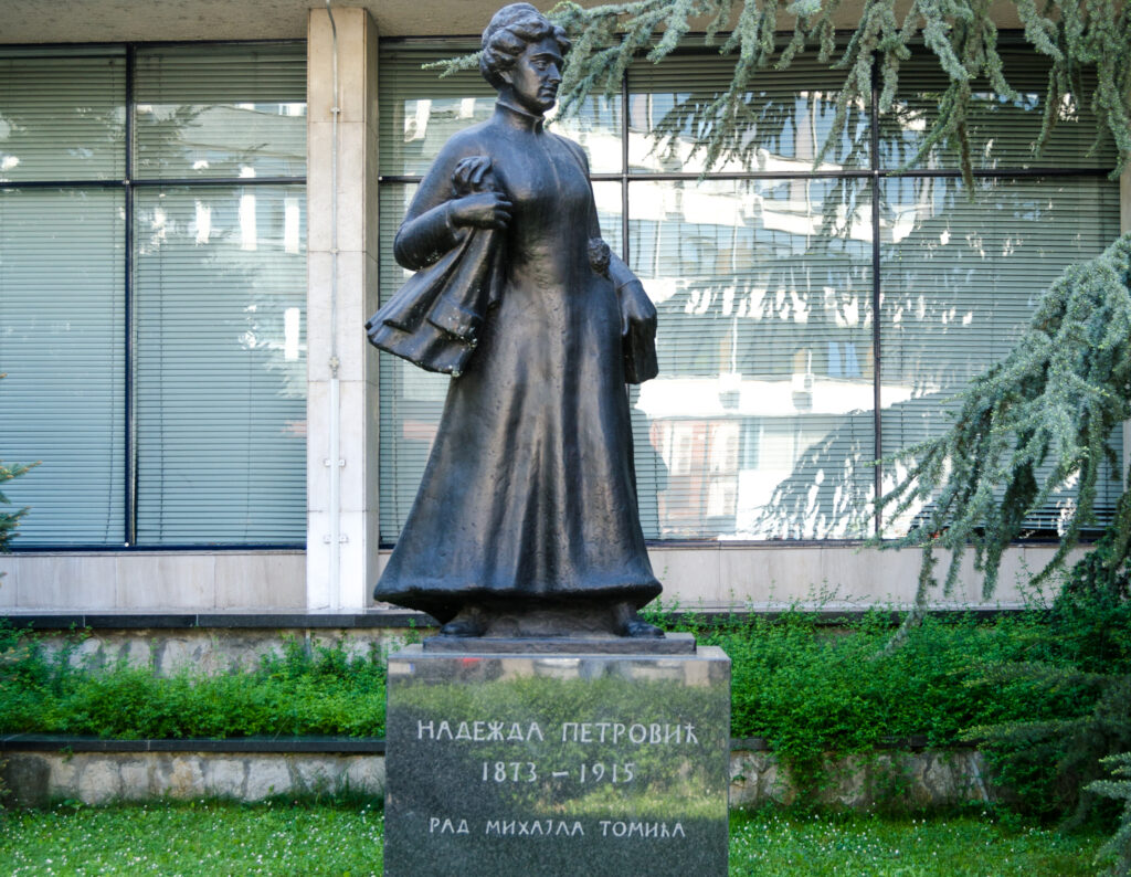 Figure of the painter Nadezda Petrovic